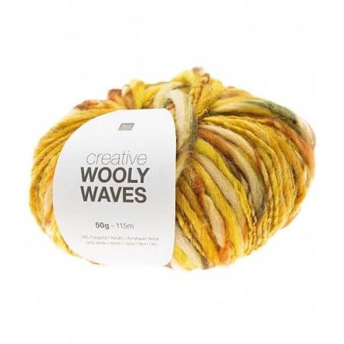 Pelote De Laine Creative Wooly Waves - Rico Design 03 Jaune