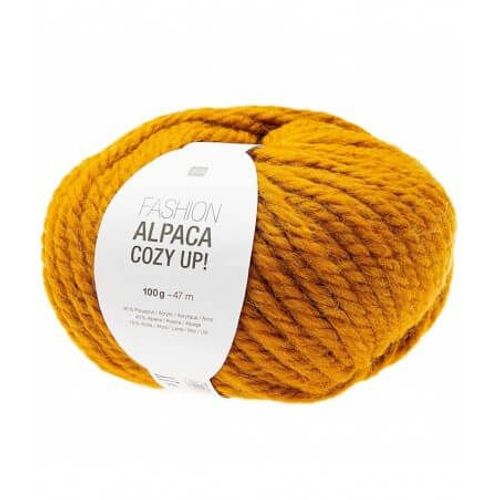Pelote 100gr Laine Et Alpaga Fashion Alpaca Cozy Up - Rico Design 04 Jaune