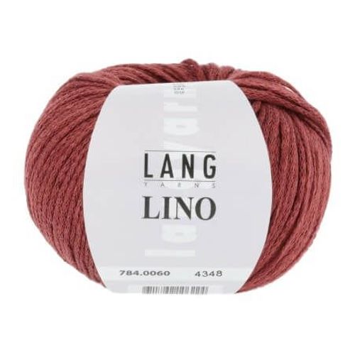 Pelote De Lin À Tricoter Lino - Lang Yarns 60 Rouge