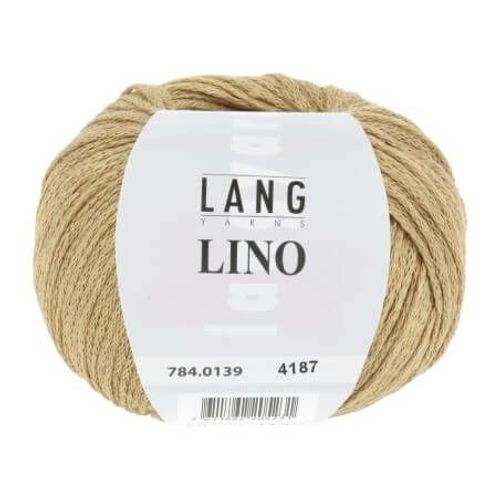 Pelote De Lin À Tricoter Lino - Lang Yarns 139 Jaune