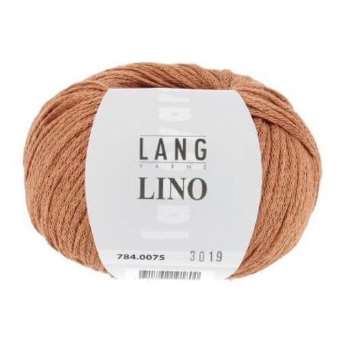 Pelote De Lin À Tricoter Lino - Lang Yarns 75 Orange
