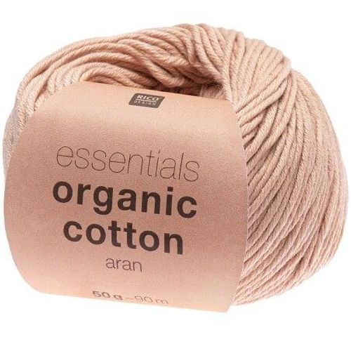 Coton À Tricoter Essentials Organic Cotton Aran - Rico Design 5 Rose