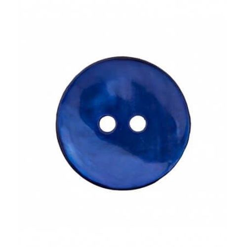 Bouton Nacre 2 Trous 23mm - Prym Bleuet Bleu