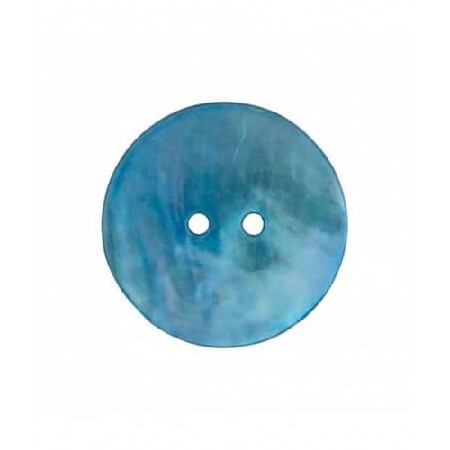 Bouton Nacre 2 Trous 23mm - Prym Bleu Turquoise