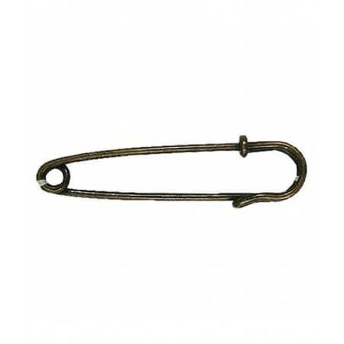 Epingle À Kilt Classique Laiton Vieilli 70 Mm X 1 - Union Knopf Marron