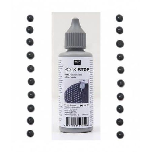 Sock Stop Noir Antidérapant Pour Chaussettes 50 Ml - Rico Design Noir