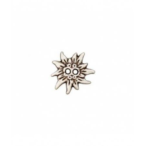 Boutons Métal Edelweiss 2 Trous 20 Mm X 2 - Union Knopf Gris