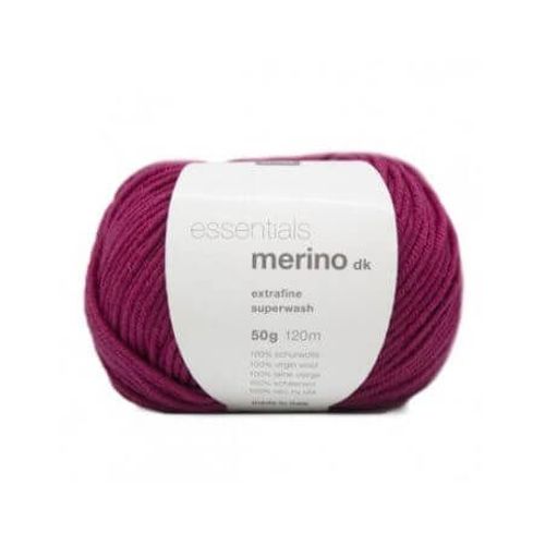 Fil De Laine À Tricoter Essentials Merino Dk - Rico Design 15 Violet