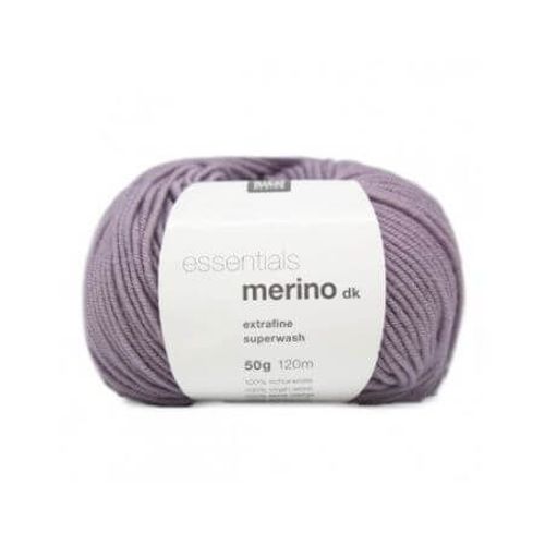 Fil De Laine À Tricoter Essentials Merino Dk - Rico Design 20 Violet