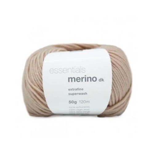 Fil De Laine À Tricoter Essentials Merino Dk - Rico Design 22 Ecru