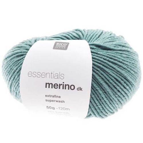Fil De Laine À Tricoter Essentials Merino Dk - Rico Design 81 Vert