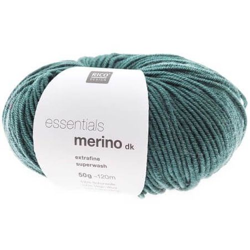 Fil De Laine À Tricoter Essentials Merino Dk - Rico Design 82 Bleu