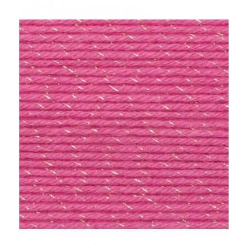 Fil Layette À Tricoter Rico Baby Classic Glitz Dk - Rico Design 03 Rose