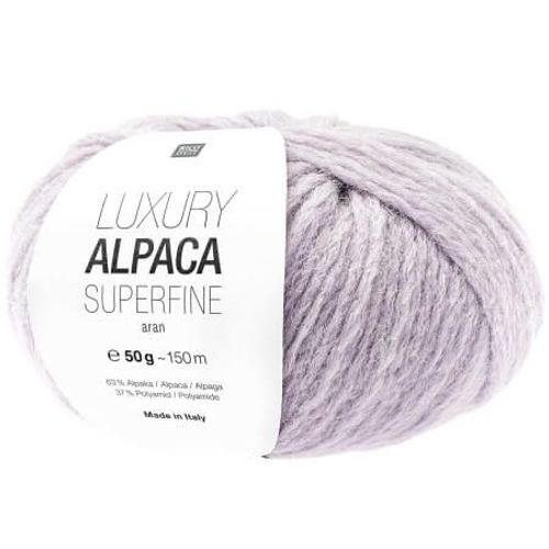 Fil De Laine À Tricoter Luxury Alpaca Superfine Aran - Rico Design 21 Violet