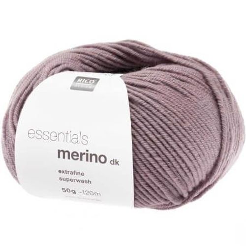 Fil De Laine À Tricoter Essentials Merino Dk - Rico Design 84 Violet