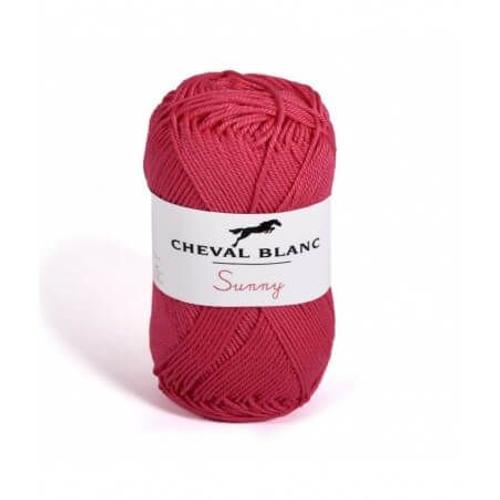 Pelote De Coton À Tricoter Sunny Uni - Cheval Blanc - Ppsc 02 Rose