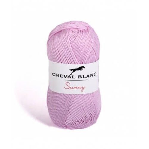 Pelote De Coton À Tricoter Sunny Uni - Cheval Blanc - Ppsc 63 Rose