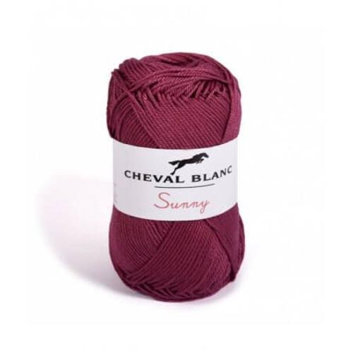 Pelote De Coton À Tricoter Sunny Uni - Cheval Blanc - Ppsc 153 Violet