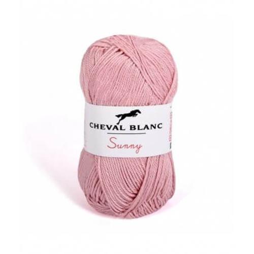 Pelote De Coton À Tricoter Sunny Uni - Cheval Blanc - Ppsc 289 Rose