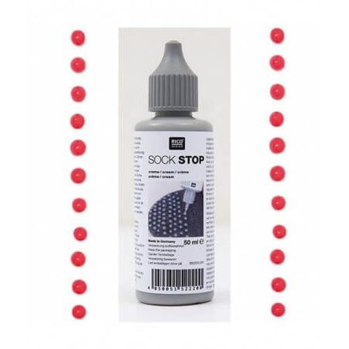 Sock Stop Rouge Antidérapant Pour Chaussettes 50 Ml - Rico Design Rouge