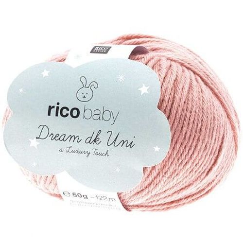 Fil À Tricoter Rico Baby Dream Uni Dk - Rico Design 07 Rose