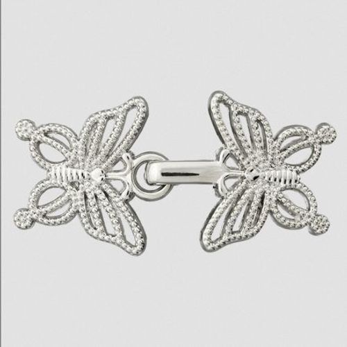 Fermoirs Papillon 40 Mm (2 Pièces) - Prym 82 Argent