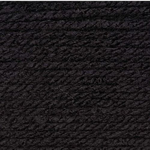 Pelote De Laine À Tricoter Basic Acrylic Chunky - 100gr - Rico Design 012 Noir