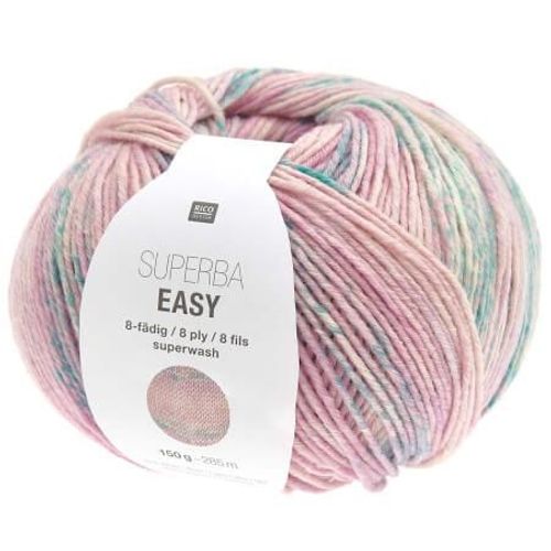 Laine À Chaussette Superba Easy 8 Fils - 150gr - Rico Design Rose (003 - Spring)