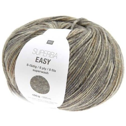 Laine À Chaussette Superba Easy 8 Fils - 150gr - Rico Design Marron (001 - Pebbles)