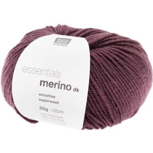 Fil De Laine À Tricoter Essentials Merino Dk - Rico Design 83 Violet