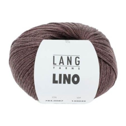 Pelote De Lin À Tricoter Lino - Lang Yarns 87 Marron