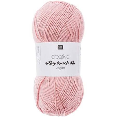 Fil À Tricoter Creative Silky Touch Dk Vegan - 100gr - Rico Design 004 Rose