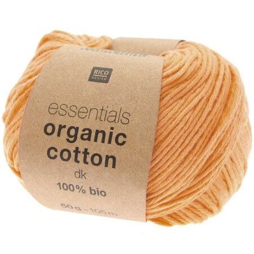 Coton À Tricoter Essentials Organic Cotton Dk - Rico Design 021 Orange