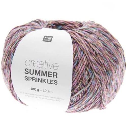 Pelote De Coton Creative Summer Sprinkles - 100gr - Rico Design 005 Violet Blossoms