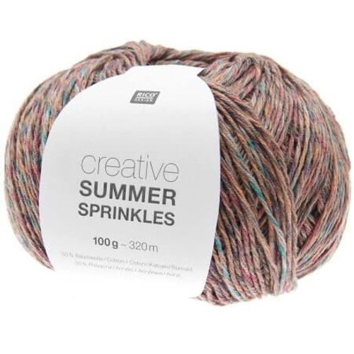 Pelote De Coton Creative Summer Sprinkles - 100gr - Rico Design 002 Marron Terra