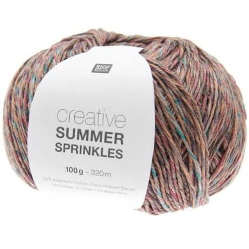 Pelote De Coton Creative Summer Sprinkles - 100gr - Rico Design 002 Marron Terra