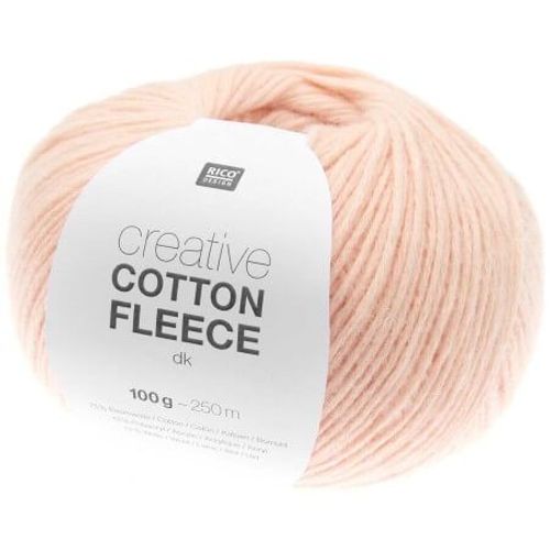 Pelote De Coton Creative Cotton Fleece Dk - 100 Gr - Rico Design 003 Rose