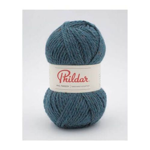 Fil À Tricoter Phil Tweedy - 100gr - Phildar Paon Vert