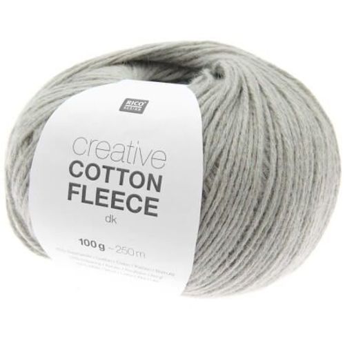 Pelote De Coton Creative Cotton Fleece Dk - 100 Gr - Rico Design 002 Gris