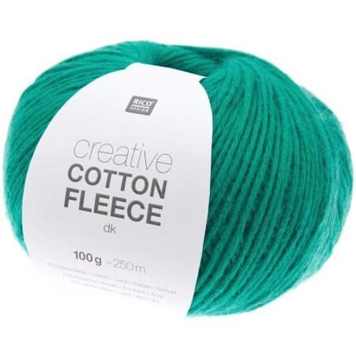 Pelote De Coton Creative Cotton Fleece Dk - 100 Gr - Rico Design 006 Vert Emeraude