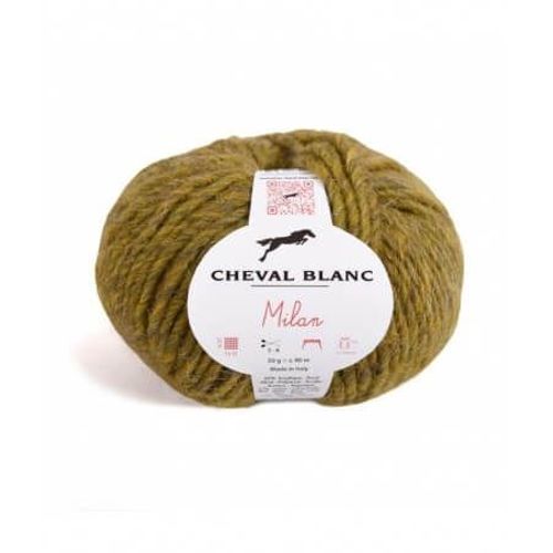 Pelote De Laine Et Alpaga Milan - Cheval Blanc 101 Tournesol