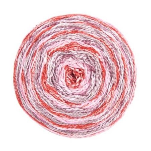 Pelote De Coton Creative Cotton Stripes Dk 250gr - Rico Design Multicolore (008 - Berries)