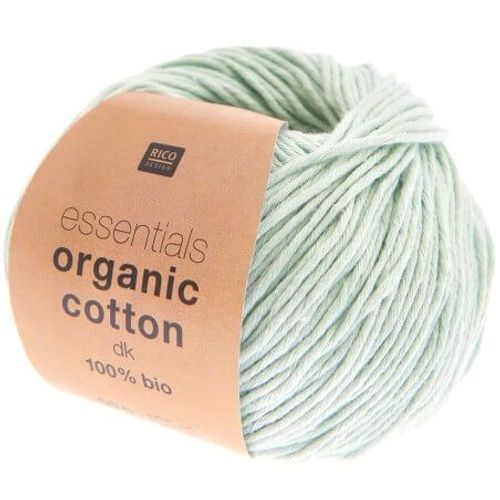 Coton À Tricoter Essentials Organic Cotton Dk - Rico Design Bleu (009 - Aqua)