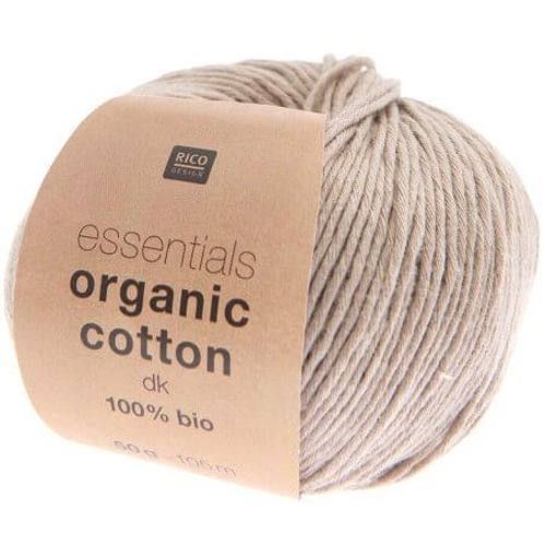 Coton À Tricoter Essentials Organic Cotton Dk - Rico Design Ecru (012 - Taupe)