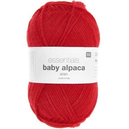 Fil Exceptionnel À Tricoter Essentials Baby Alpaca & Merino - Rico Design 05 Rouge
