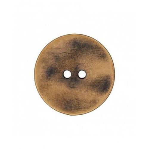 Boutons Métal Laiton Vieilli 18mm X 3 - Union Knopf Marron