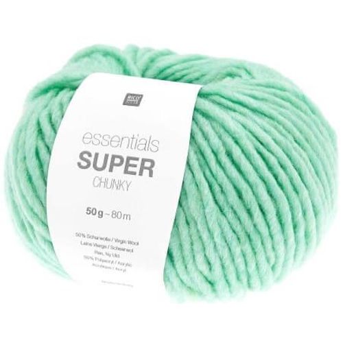 Laine À Tricoter Essentials Super Chunky 50 Gr - Rico Design 022 Vert Pastel