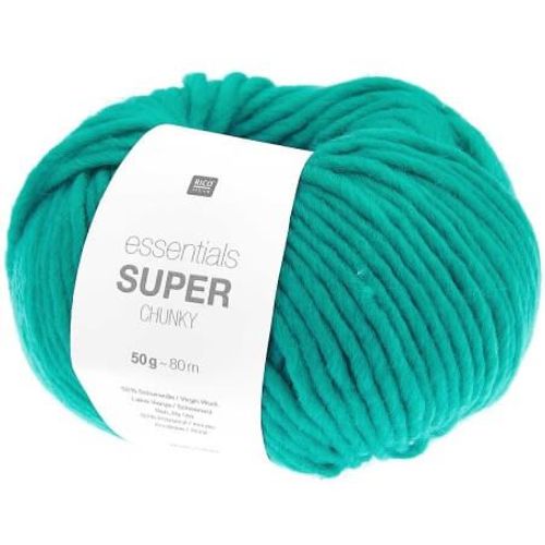 Laine À Tricoter Essentials Super Chunky 50 Gr - Rico Design 023 Vert Turquoise