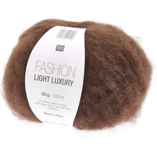 Découvrez L'élégance Naturelle : Pelote De Laine Et Alpaga Fashion Light Luxury De Rico Design 043 Marron Chocolat
