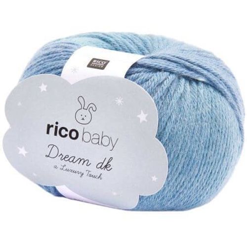 Fil À Tricoter Rico Rico Baby Dream Lux Touch - Rico Design 025 Bleu Aqua